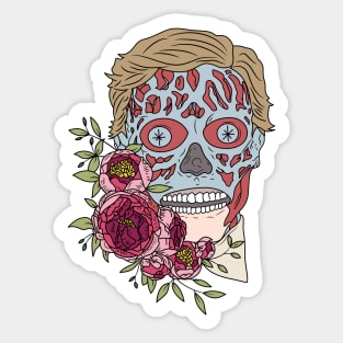 They Live Floral Sticker